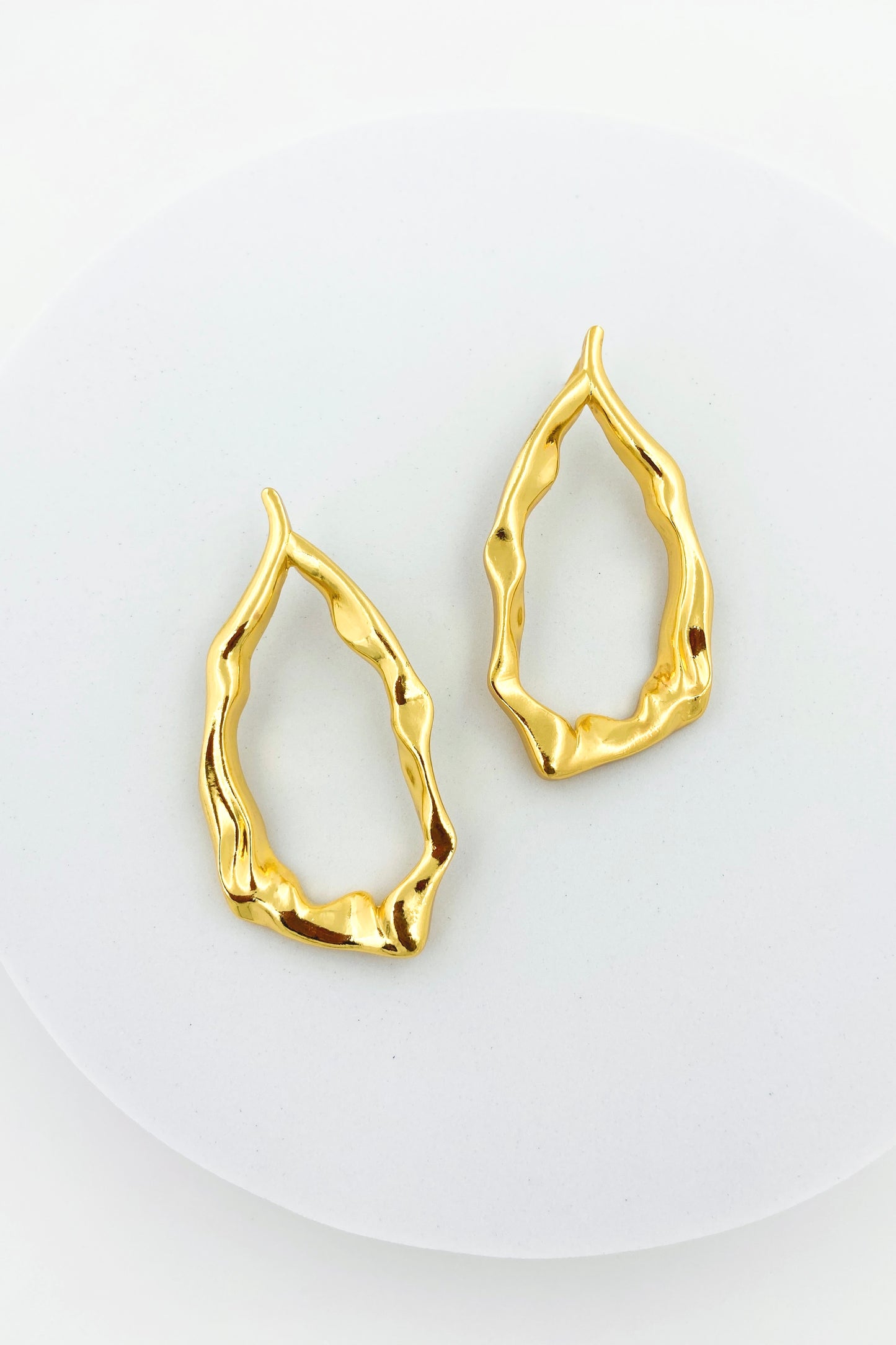 Amelie Molten Pear Studs