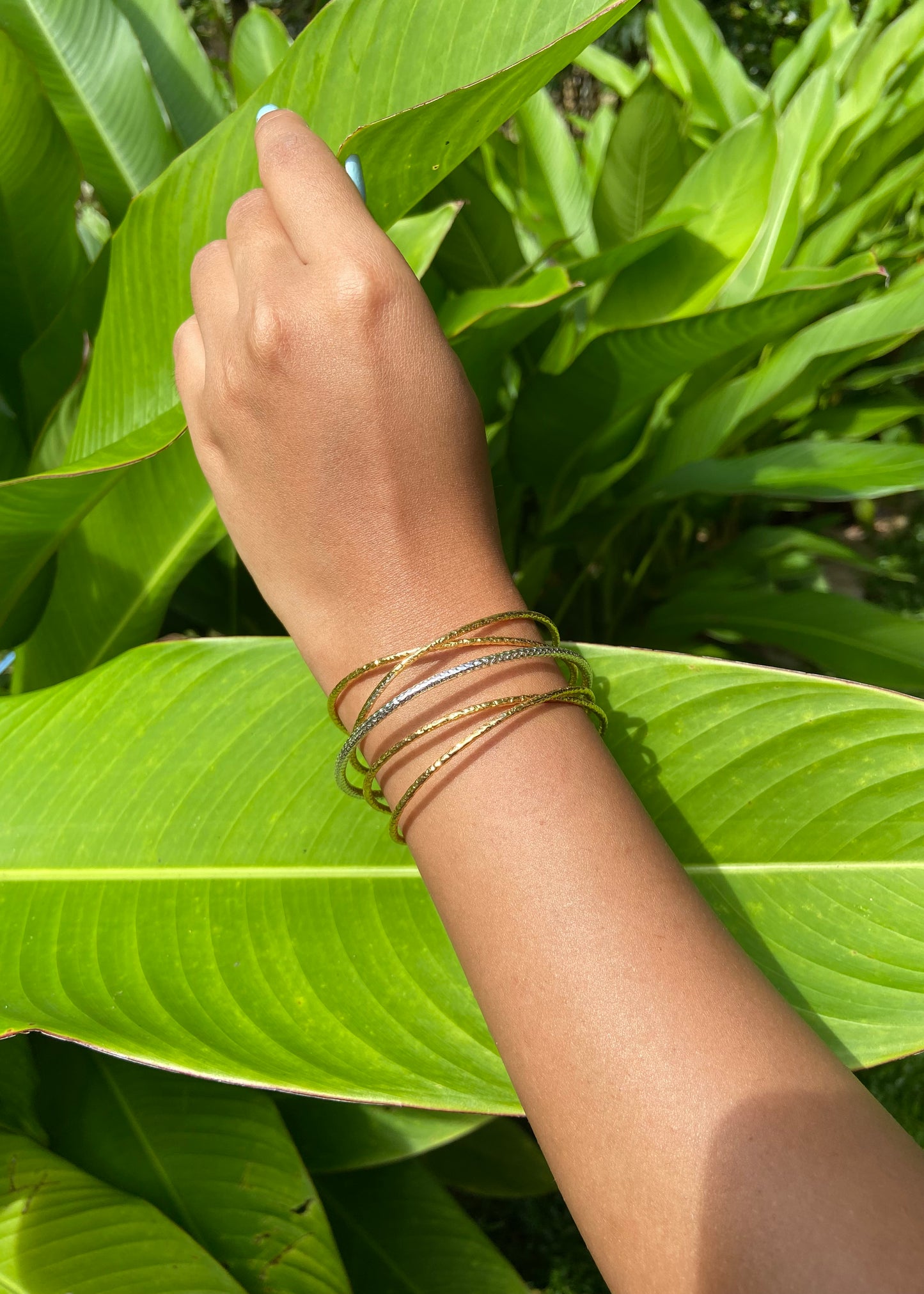 Two tone Cuff Bangle