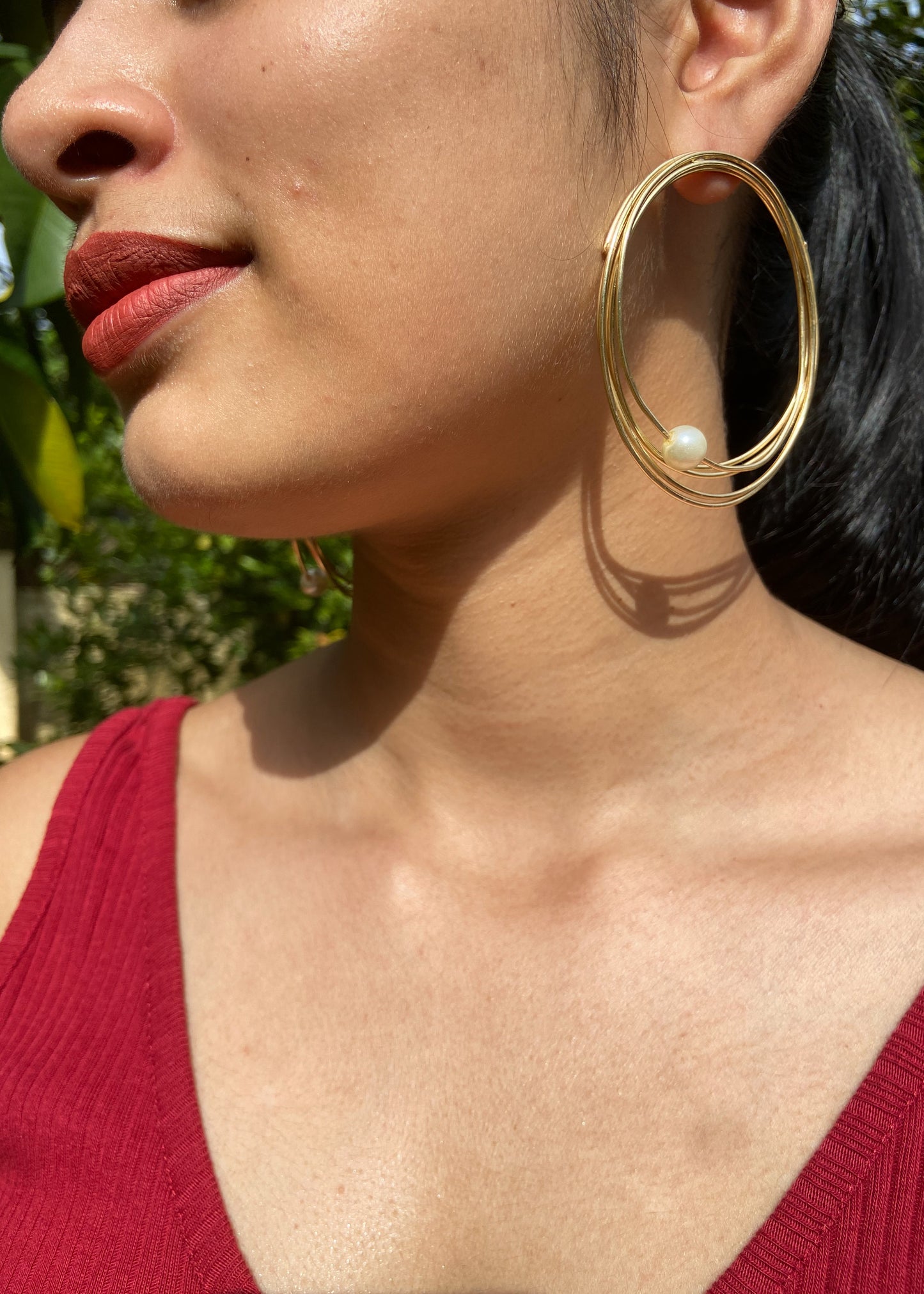 Orbit Pearl Studs