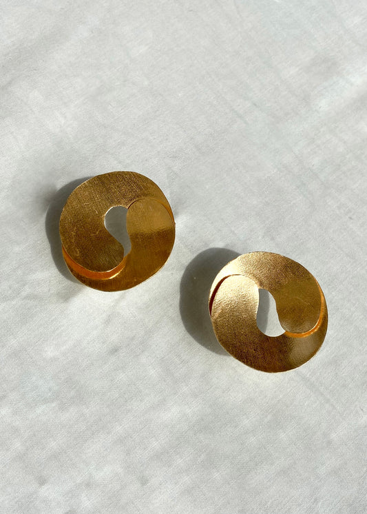 Yin Yang Disc Studs